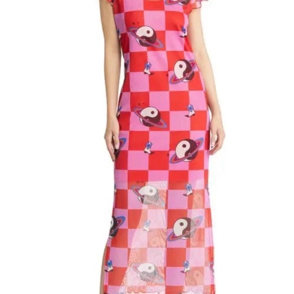 Dressed in LaLa cosmic cowgirl mesh dress - Picture 4 of 5